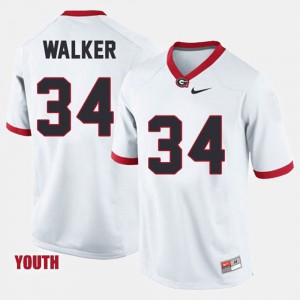 Youth(Kids) Herschel Walker UGA Jersey College Football #34 White 284511-233