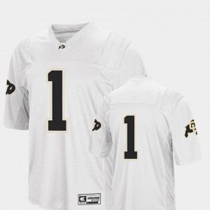 Men #1 White College Football Colosseum 2018 Colorado Jersey 317895-999