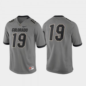 Colorado Jersey Gray Alternate College Football For Men Game #19 371552-172