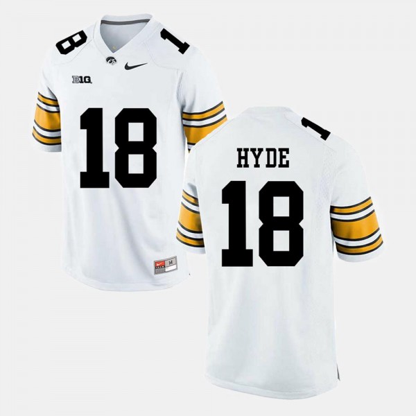 Men #18 White Micah Hyde Iowa Jersey Alumni Football Game 822738-963